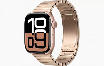 Apple Watch S10 46mm Gold Link Bracelet б/у Состояние "Отличный"
