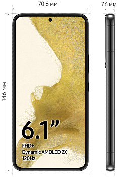Samsung Galaxy S22 Snapdragon  Черный 128gb б/у