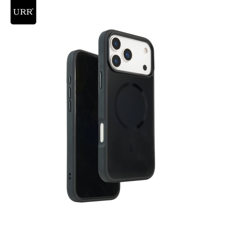 Чехол Matte Glass Case URR Black MagSafe на iPhone 17 Pro Max